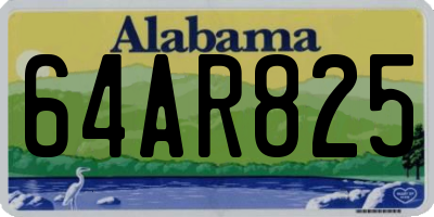 AL license plate 64AR825