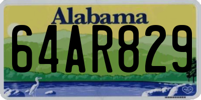 AL license plate 64AR829