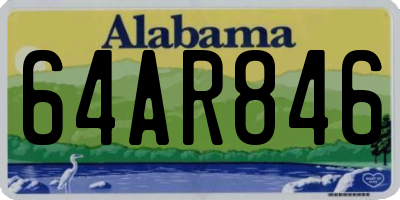 AL license plate 64AR846