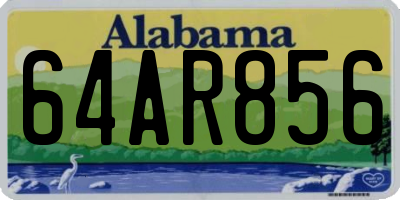 AL license plate 64AR856