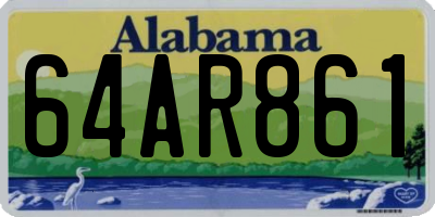 AL license plate 64AR861
