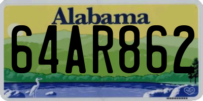 AL license plate 64AR862