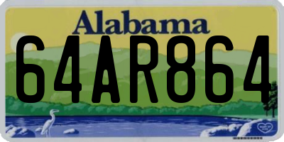 AL license plate 64AR864