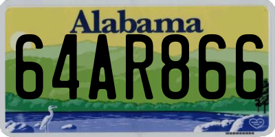 AL license plate 64AR866