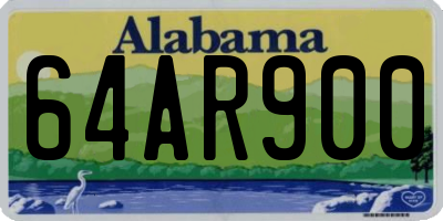 AL license plate 64AR900