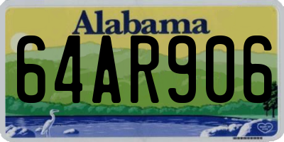 AL license plate 64AR906