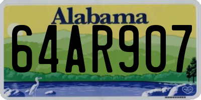AL license plate 64AR907