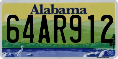 AL license plate 64AR912