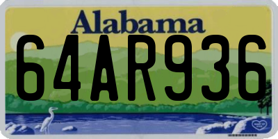 AL license plate 64AR936