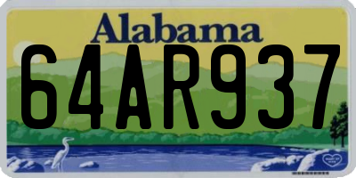 AL license plate 64AR937