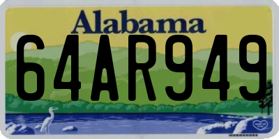 AL license plate 64AR949