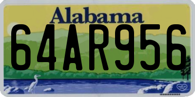 AL license plate 64AR956