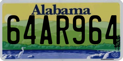 AL license plate 64AR964