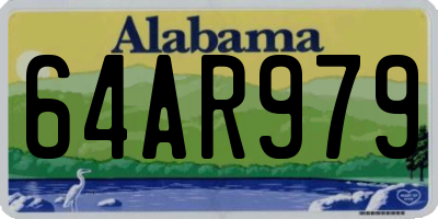 AL license plate 64AR979