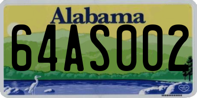 AL license plate 64AS002