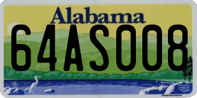 AL license plate 64AS008