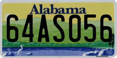 AL license plate 64AS056