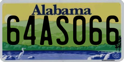 AL license plate 64AS066
