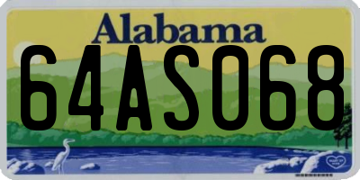 AL license plate 64AS068