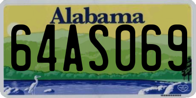 AL license plate 64AS069
