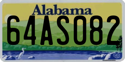 AL license plate 64AS082