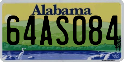 AL license plate 64AS084