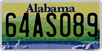 AL license plate 64AS089