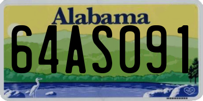 AL license plate 64AS091