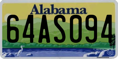 AL license plate 64AS094