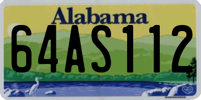 AL license plate 64AS112