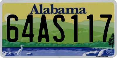 AL license plate 64AS117