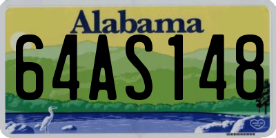 AL license plate 64AS148