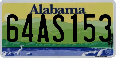 AL license plate 64AS153