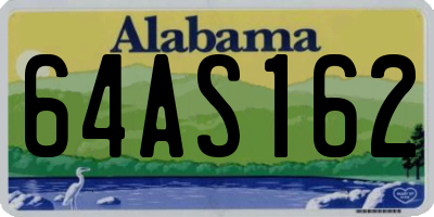 AL license plate 64AS162