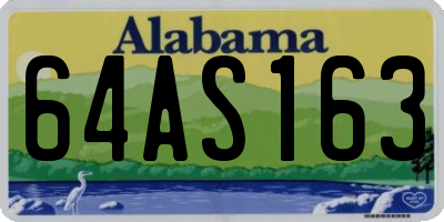 AL license plate 64AS163