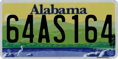 AL license plate 64AS164
