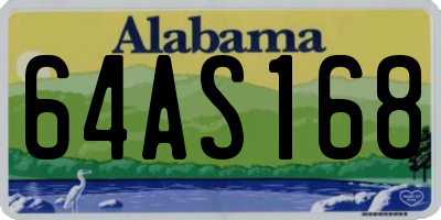 AL license plate 64AS168
