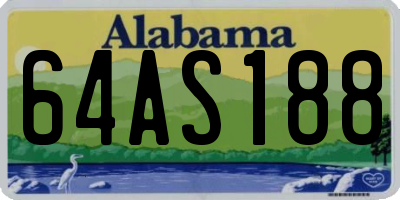 AL license plate 64AS188