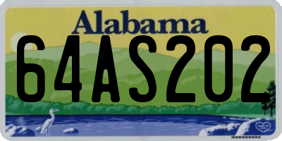 AL license plate 64AS202