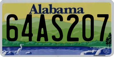 AL license plate 64AS207