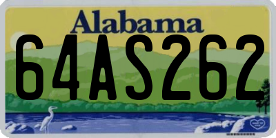 AL license plate 64AS262