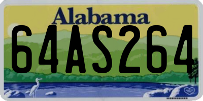 AL license plate 64AS264