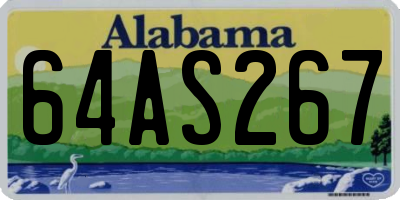 AL license plate 64AS267