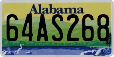 AL license plate 64AS268