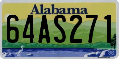 AL license plate 64AS271