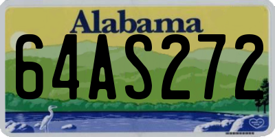 AL license plate 64AS272