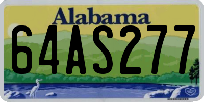 AL license plate 64AS277