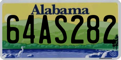 AL license plate 64AS282