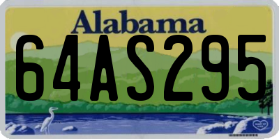 AL license plate 64AS295