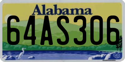 AL license plate 64AS306